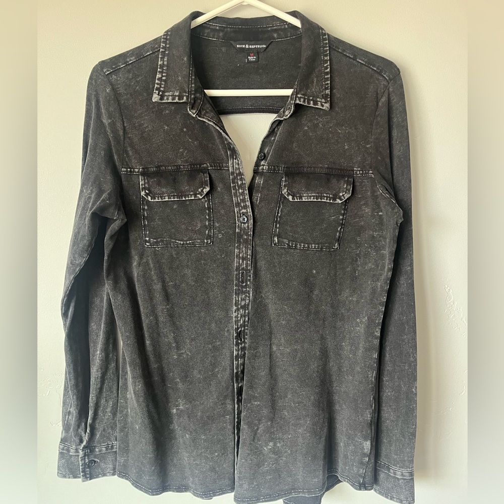 Rockin Republic  Black Denim Shirt